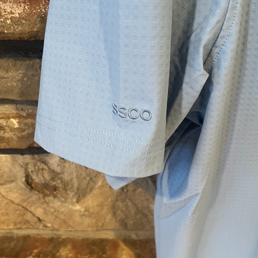 Southern Shirt Next Level Performance Polo in Ocean Breeze Light Blue - Picture 6 of 8